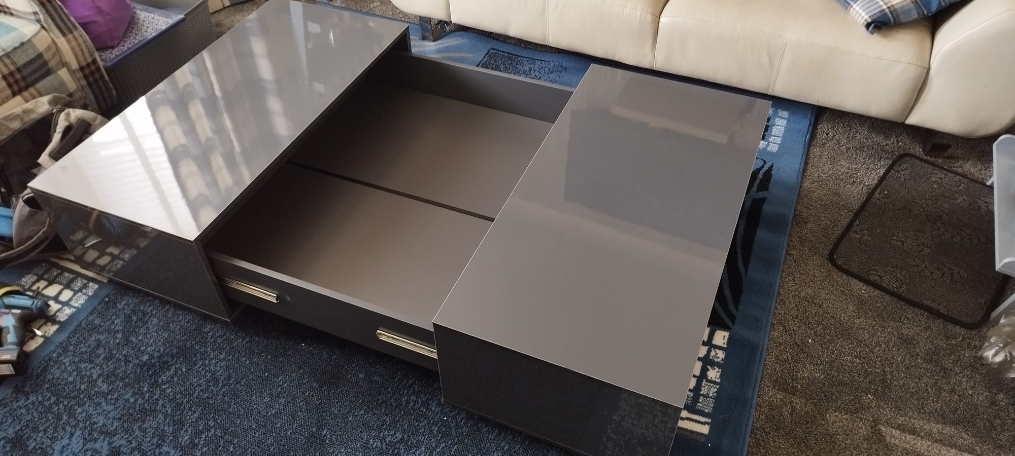 Coffee table with storage